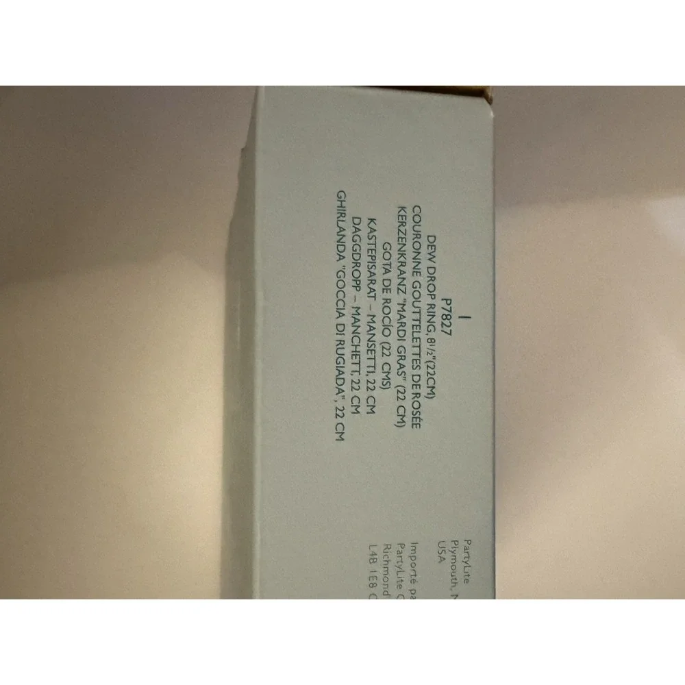PartyLite Dew Drop Ring 8.5
